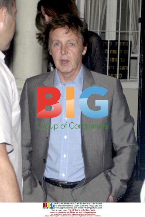 Sir Paul McCartney arrives in Israel