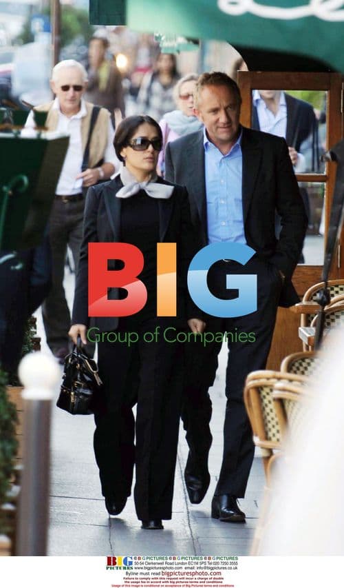 Franois Pinault and Salma Hayek Spotted in Paris