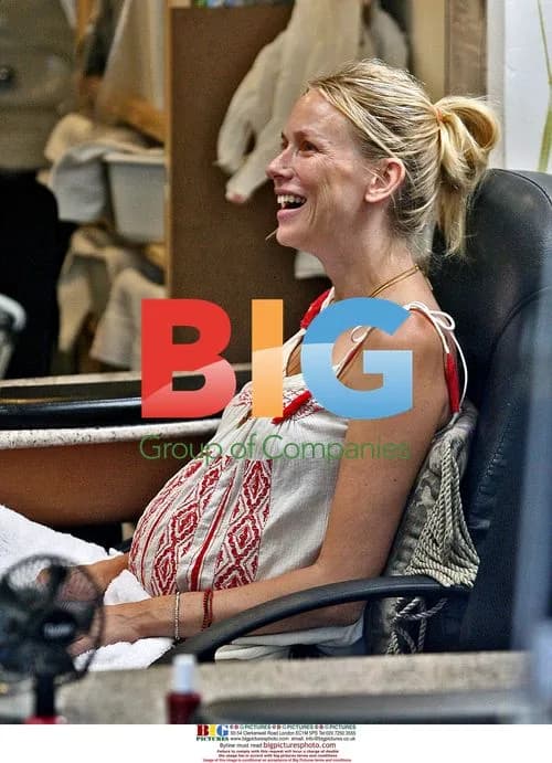Pregnant Naomi Watts Gets Manicure in Santa Monica