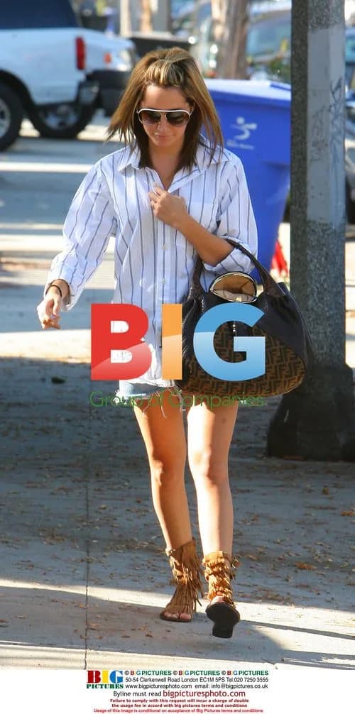Ashley Tisdale at recording studio in Santa Monica