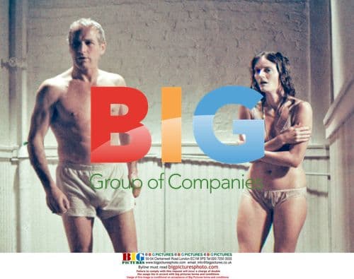 Paul Newman on the Set of "Drowning Pool"