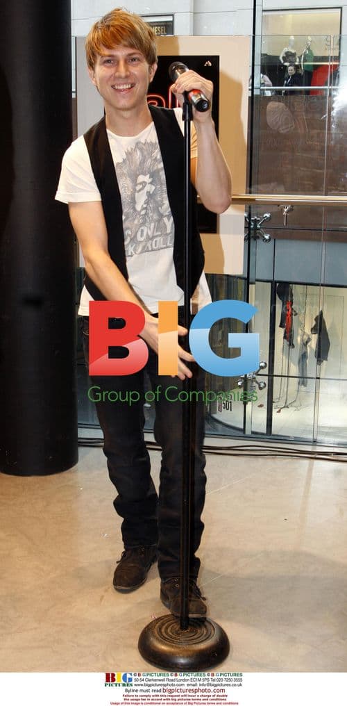 Boy band Avenue performs at HMV in Liverpool