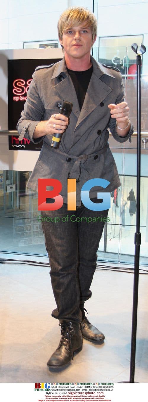 Boy band Avenue perform at HMV, Liverpool