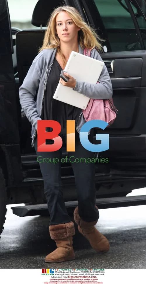 Hayley Duff arrives at Vancouver Airport