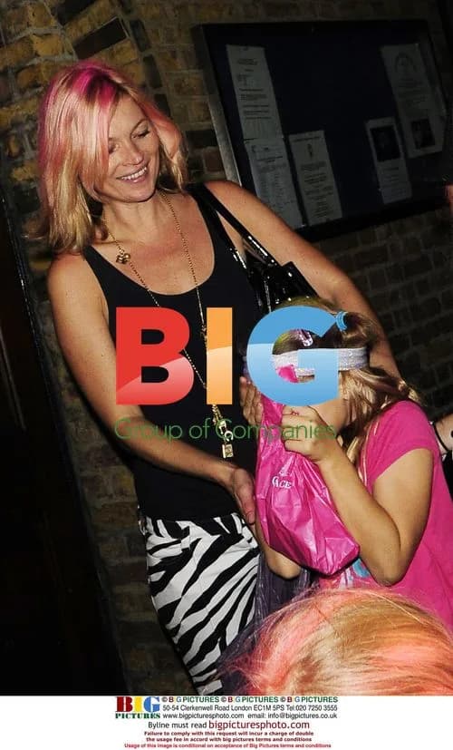 Kate Moss at Lila Grace's birthday party