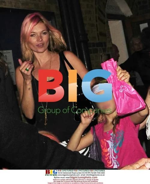 Kate Moss at Lila Grace's birthday party