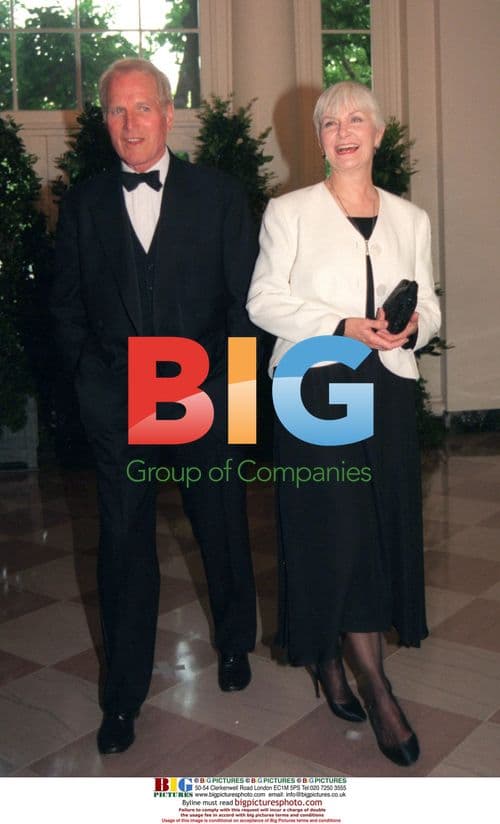 Paul Newman and Joanne Woodward at White House