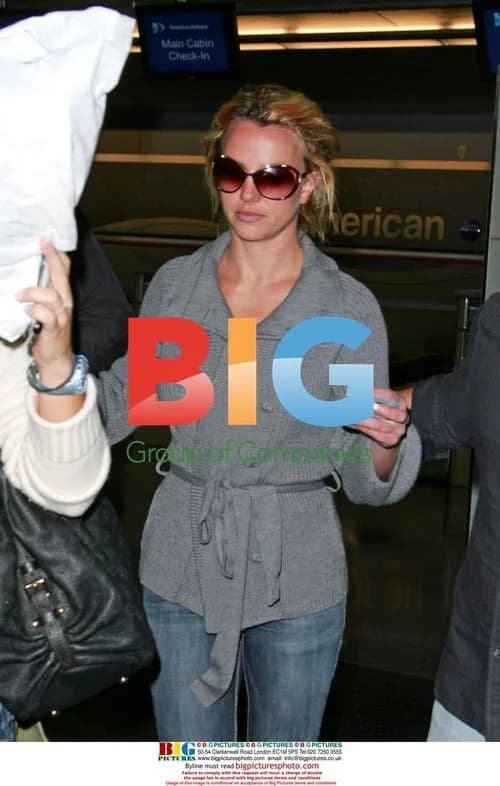 Britney Spears arrives at JFK Airport