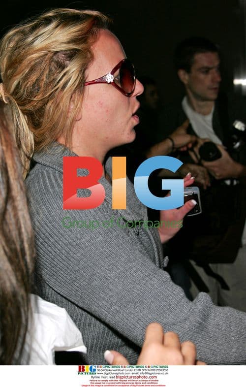 Britney Spears arrives at JFK Airport