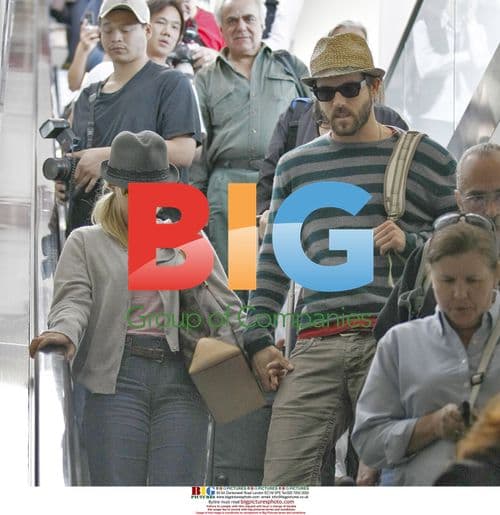 Scarlett Johansson and Ryan Reynolds at LAX