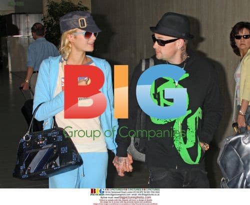 Paris Hilton and Benji Madden at LAX