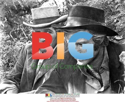 Newman and Redford on "Butch Cassidy" set