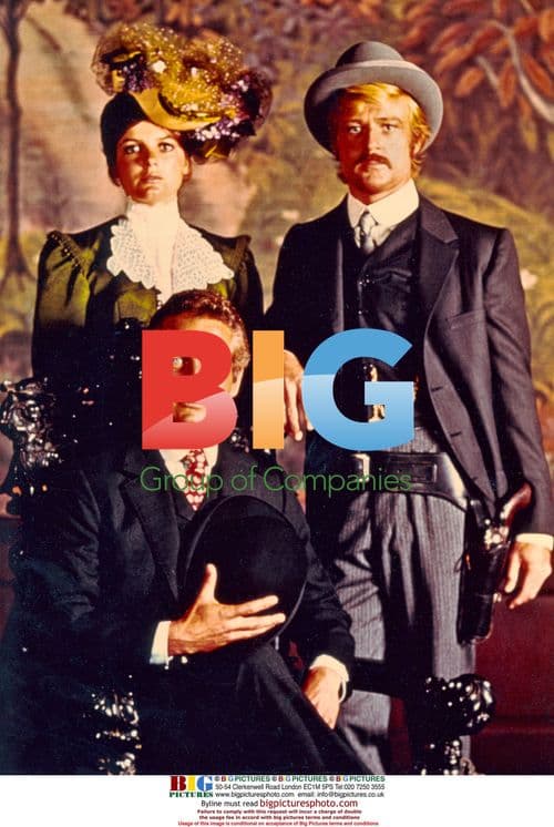 Paul Newman, Redford, and Ross on "Butch Cassidy" set