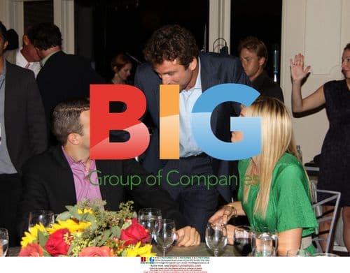 Maria Sharapova and Charlie Ebersol at All-Star Tennis Smash