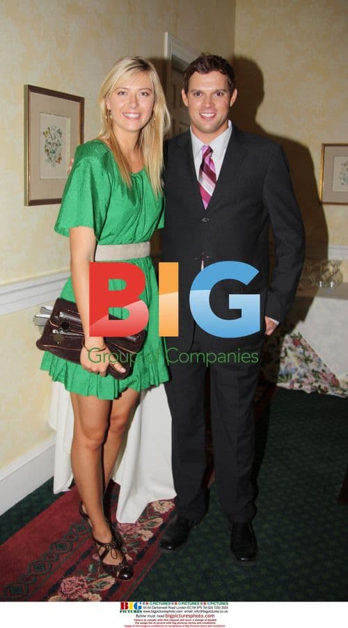 Maria Sharapova with Bob Bryan at Tennis Smash