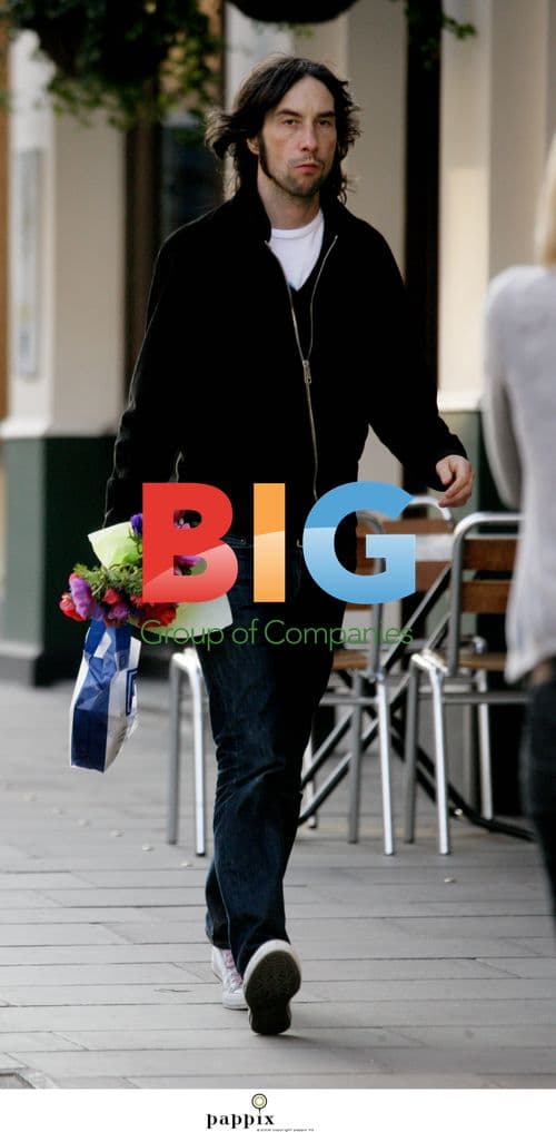 Bobbie Gillespie of Primal Scream with Bouquet