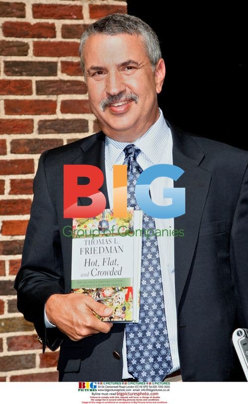 Thomas L. Friedman arrives for TV appearance