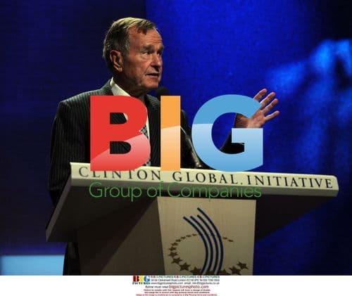 Former US President George Bush at CGI