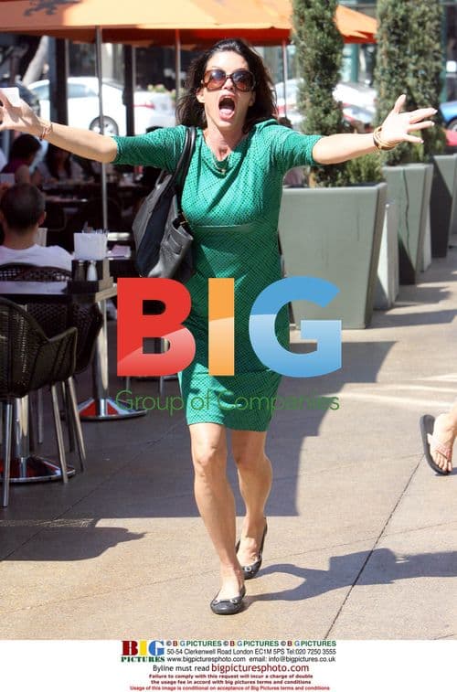 Janice Dickinson poses at lunch in West Hollywood