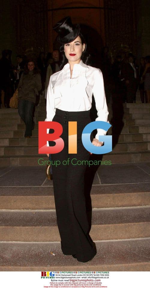 Dita Von Teese at Petit Palais exhibit