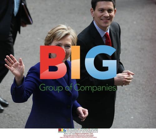 Hilary Clinton and David Milliband at No. 10