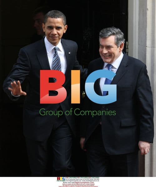 UK PM Brown and US Pres. Obama Leave No.10