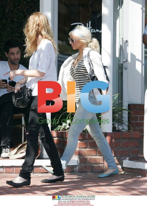 Christina Aguilera leaves Fred Segal after shopping