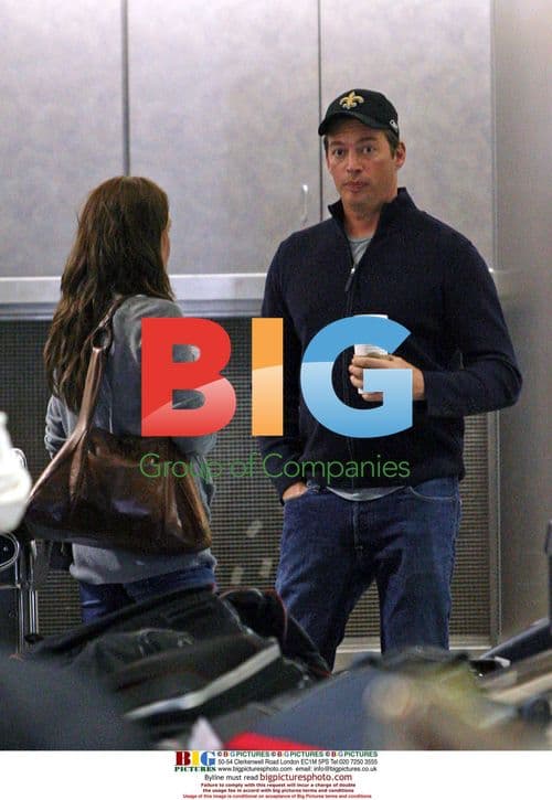Harry Connick Jr. and wife Jill Goodacre at LAX