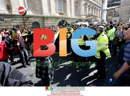 Protesters Clash with Police in London Demonstration