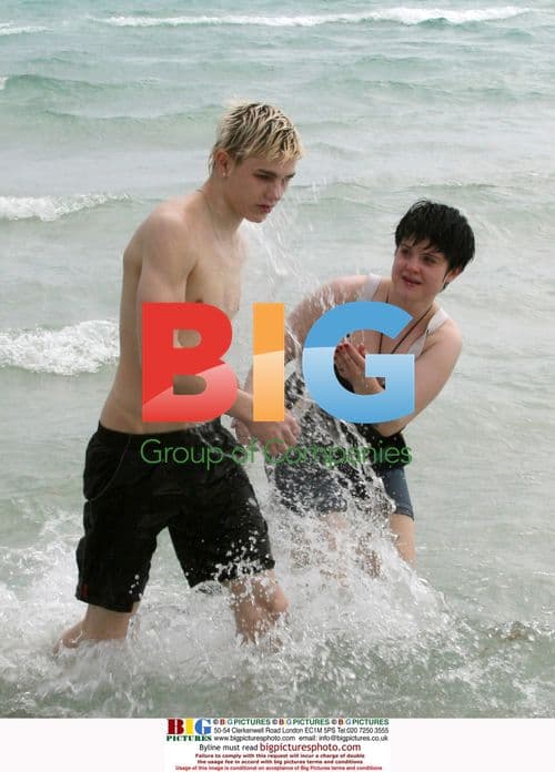 Kelly Osbourne and fiance Luke on jet skis