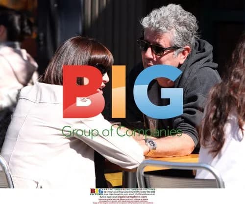 Anthony Bourdain and wife Ottavia Busia at NYC restaurants