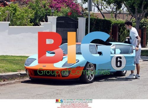 John Mayer driving Ford GT to trainer's home