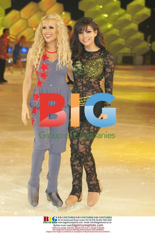 Melinda Messenger and Roxanne Pallet from ITV's Dancing On Ice