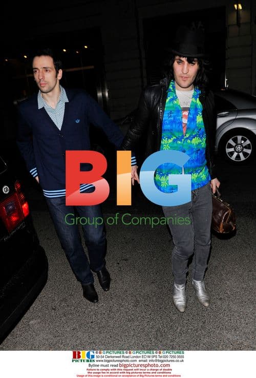 Noel Fielding and Ralph Little arrive at Jalouse