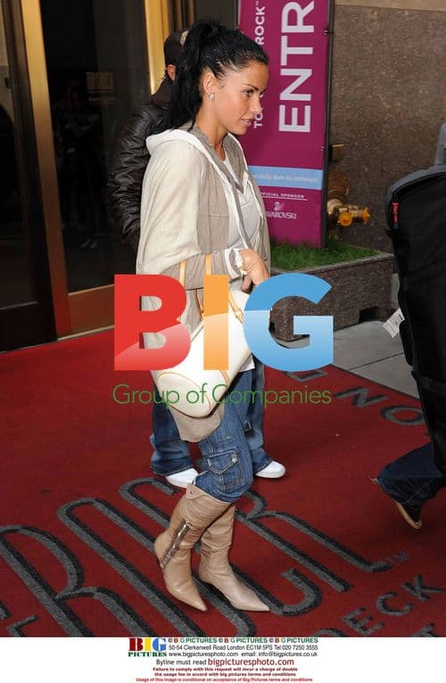 Katie Price and Peter Andre leave NBC Studios in NYC