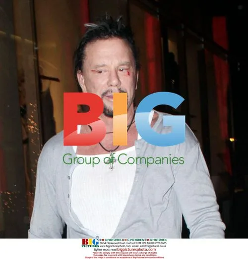 Mickey Rourke Spotted Leaving Gym