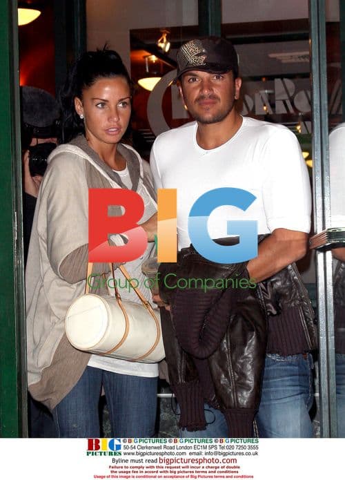Katie Price and Peter Andre out for breakfast
