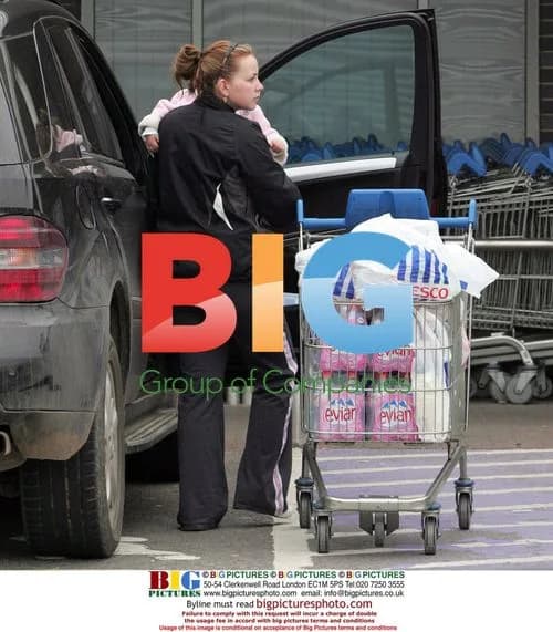 Charlotte Church shops with baby Dexter