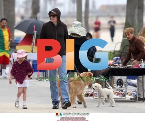 Conan O'Brien walks with family in Venice, California