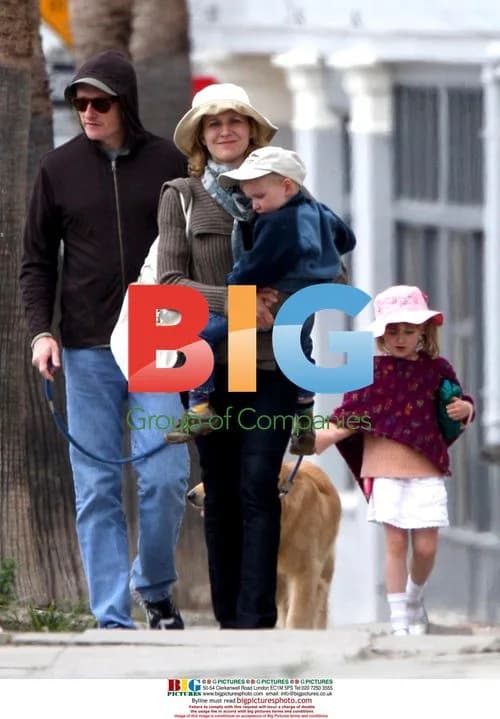 Conan O'Brien walks with family