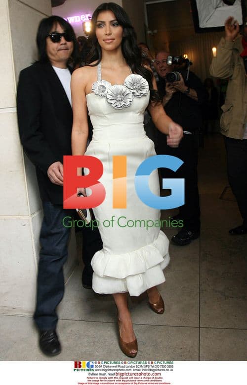 Kimberly Kardashian posing in Beverly Hills