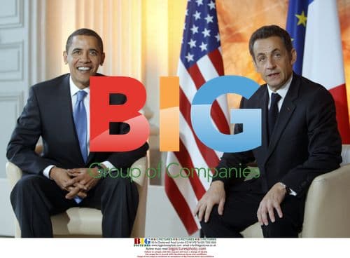Obama and Sarkozy at NATO Summit in Strasbourg