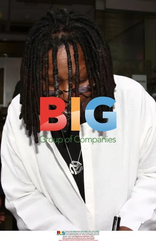 Whoopi Goldberg leaves Radio 1 studios, London