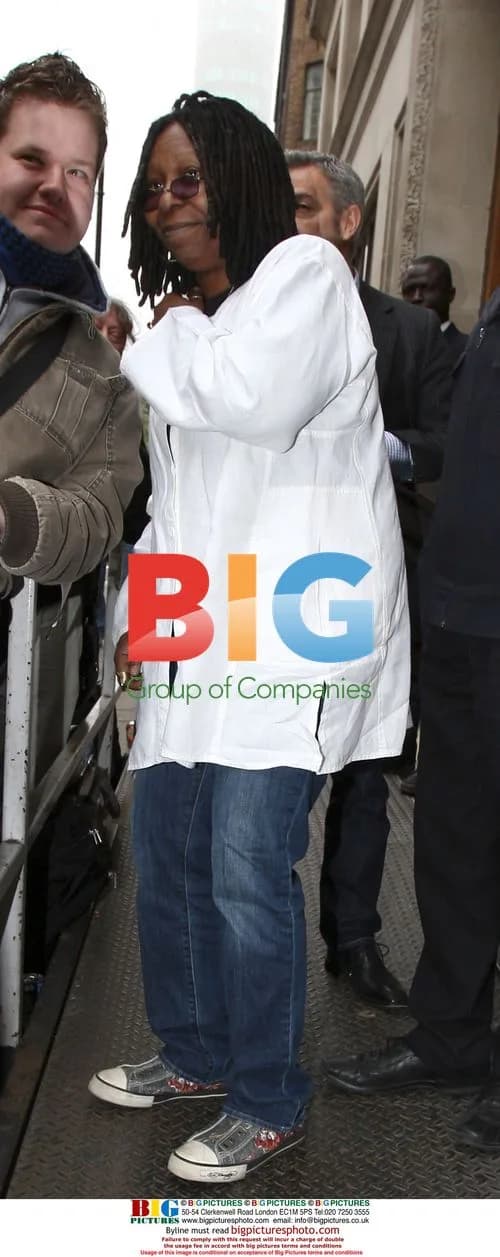 Whoopi Goldberg signs autographs in London