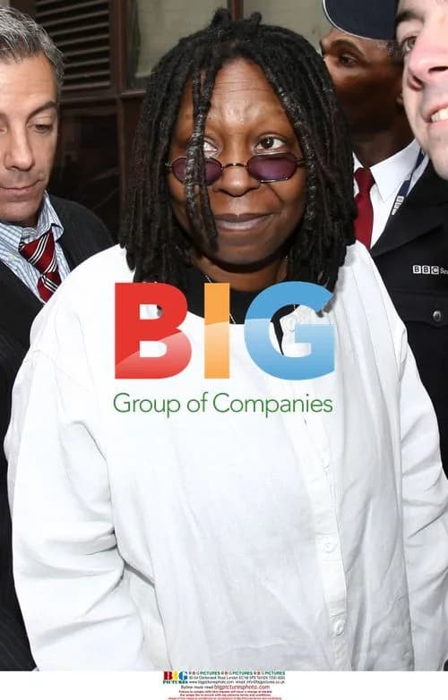 Whoopi Goldberg leaves Radio 1 studios in London