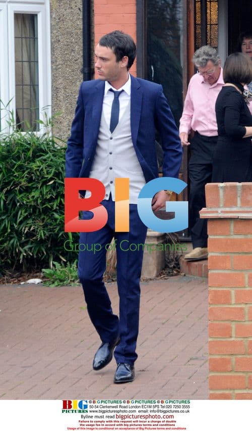 Jack Tweed leaving home for Jade Goody's funeral