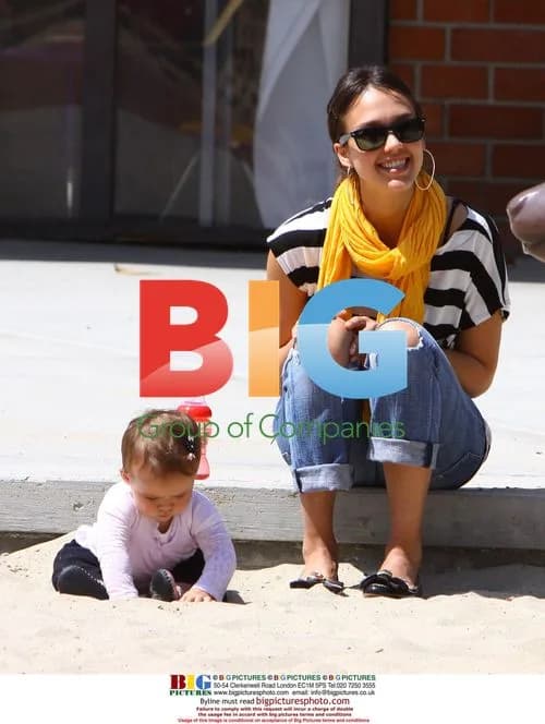 Jessica Alba with daughter Honor in Beverly Hills