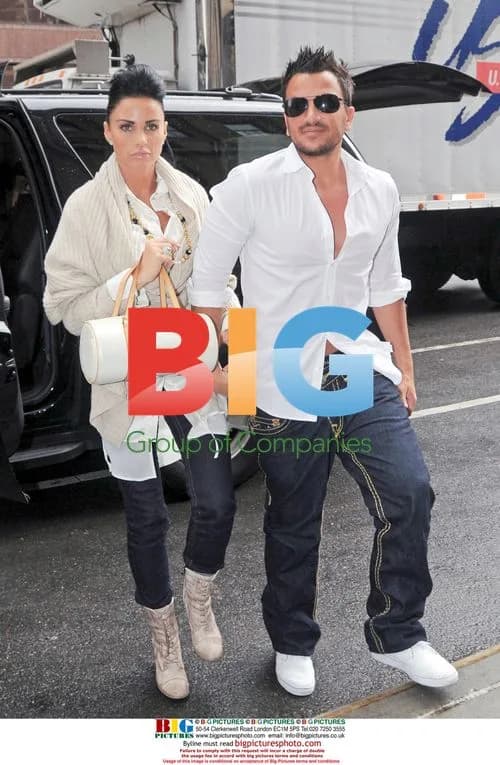 Katie Price and Peter Andre Leave Hotel