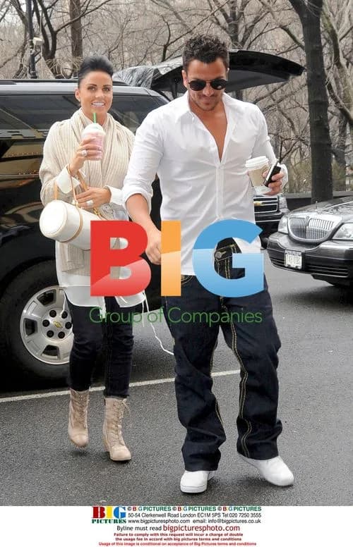 Katie Price & Peter Andre Depart Hotel