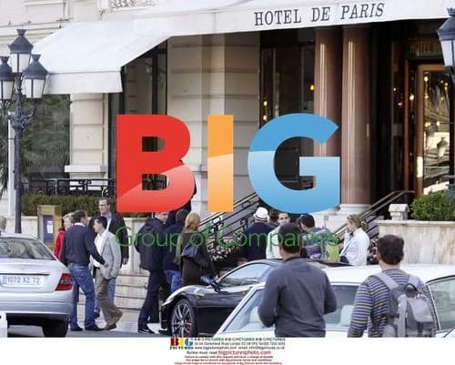 Ashton Kutcher visits Hotel de Paris in Monaco
